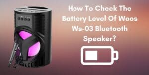 How To Check The Battery Level Of Woos Ws-03 Bluetooth Speaker