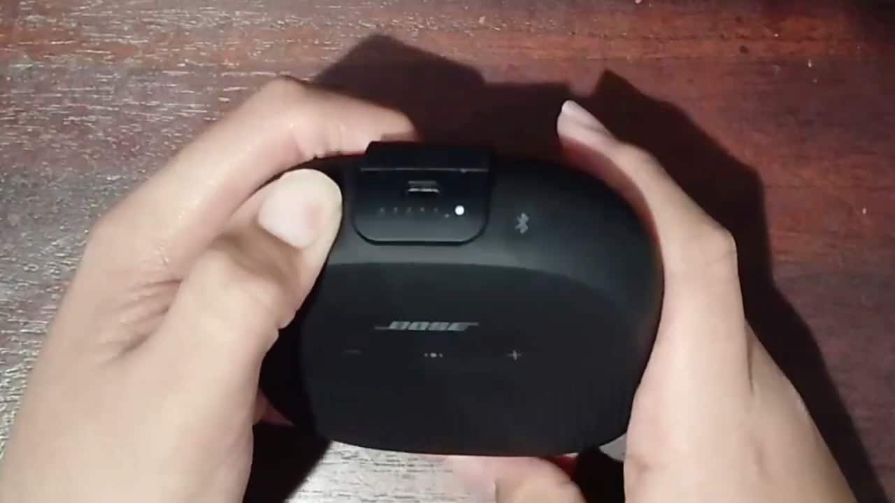 Press and Hold the power button of bose speaker
