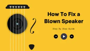 How to fix a blown speaker