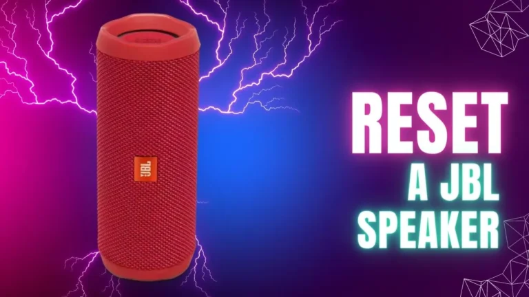 How to Reset a JBL Speaker