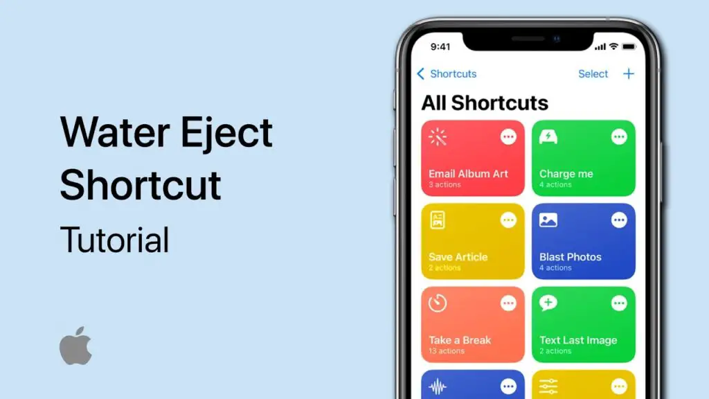 Eject Water Shortcut (iPhone)