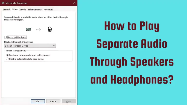 How to Play Separate Audio Through Speakers and Headphones